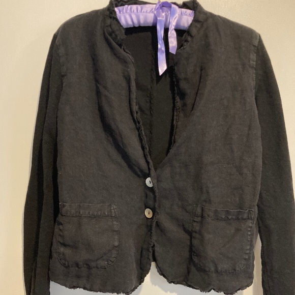 Cut Loose Linen Blend Office Core Jacket / S - Picture 1 of 5